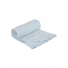 Одеяло ажурной вязки Mothercare, 90х70 см, голубой