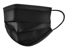 Маска медицинская Гол трехслойная 50шт Black 480
