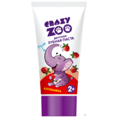 Зубная паста Crazy ZOO Клубника