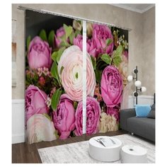 Фотошторы Сирень Нежные пионы