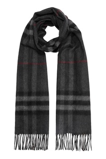 Темно-серый шарф в клетку Burberry