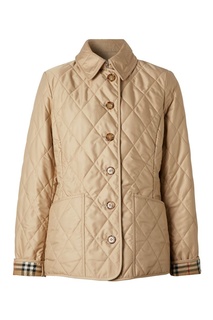 Бежевая стеганая куртка Burberry