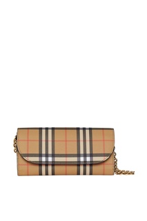 Бежевый кошелек на цепочке Burberry