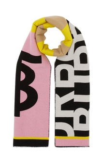 Разноцветный шарф с логотипами Burberry