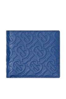 Синий кошелек с тиснением Burberry