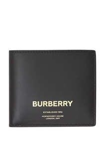 Черный кошелек с логотипом Horseferry Burberry
