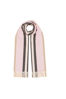 Розовый шарф с бахромой Burberry