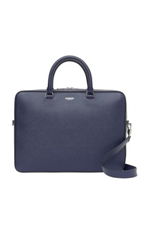 Синий портфель с логотипом Burberry