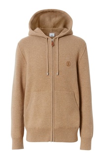 Бежевое худи из кашемира Burberry