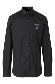 Черная рубашка с монограммой Burberry