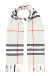 Бежевый шарф в клетку Burberry