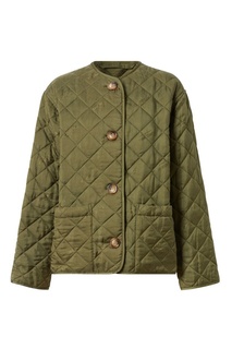 Стеганая куртка зеленого цвета Burberry
