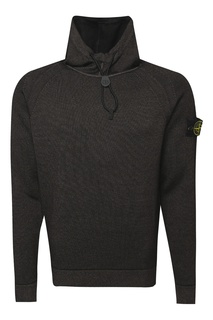 Коричневая толстовка с капюшоном Stone Island