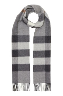 Серый шарф из кашемира Burberry