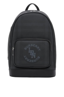 Темно-серый клетчатый рюкзак Burberry
