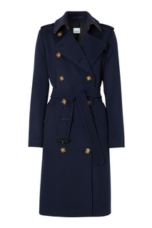 Кашемировый тренч синего цвета Burberry