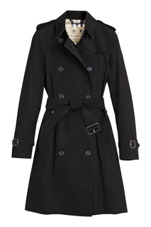 Черный однотонный тренч Burberry