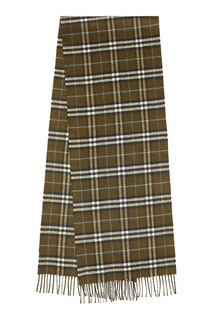 Кашемировый шарф цвета хаки Burberry