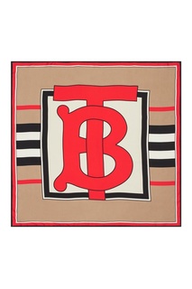 Шелковый платок с логотипом Burberry