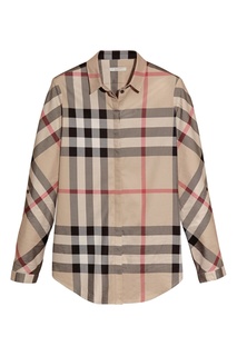 Клетчатая приталенная рубашка Burberry