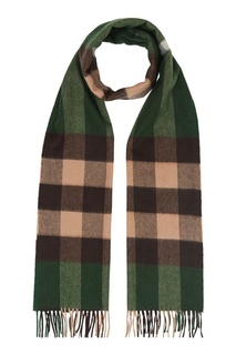 Зеленый кашемировый шарф Burberry