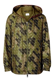 Куртка цвета хаки с монограммой Burberry