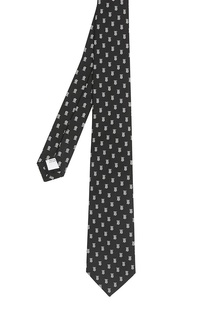 Черный галстук с монограммой Burberry