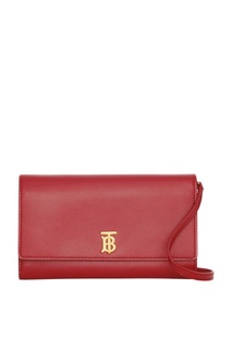 Красный бумажник с монограммой Burberry