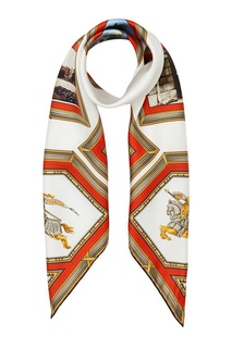 Шелковый платок с коллажным принтом Burberry