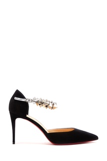 Велюровые туфли с шипами Planet Chic 85 Christian Louboutin