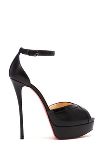 Черные кожаные босоножки Cathy 150 Christian Louboutin