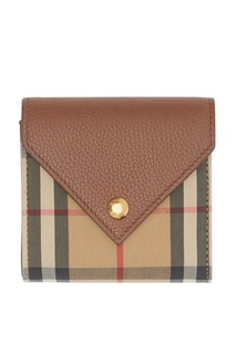 Коричневый бумажник с отделкой Burberry