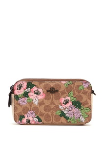 Мини-сумка с монограммами и цветами Kira Coach