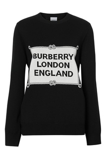 Черный свитер с морским шнуром Burberry