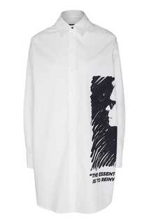 Удлиненная рубашка с рисунком Karl Lagerfeld