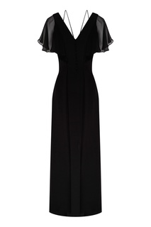 Длинное платье из шелка Karl Lagerfeld
