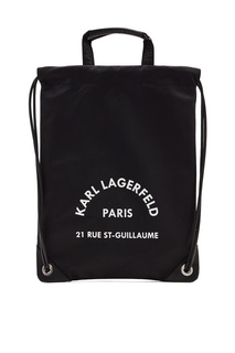 Рюкзак из текстиля с логотипом Rue St. Guillaume Karl Lagerfeld