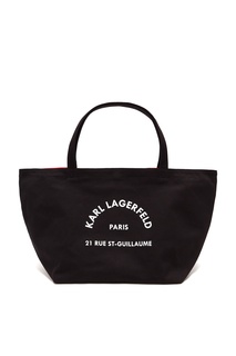 Черная сумка из парусины Rue St. Guillaume Karl Lagerfeld