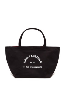 Черная сумка из парусины Rue St. Guillaume Karl Lagerfeld