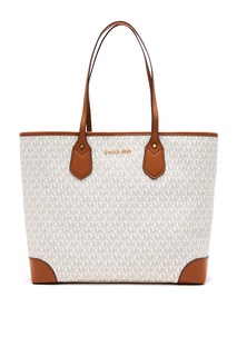 Белая сумка-тоут Eva Large Michael Michael Kors