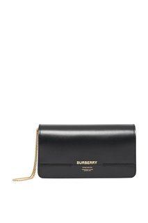 Клатч из черной кожи Burberry