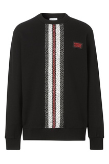 Черный свитшот с принтом Burberry