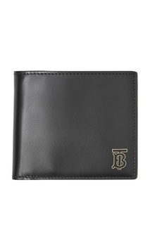Черное портмоне с логотипом Burberry