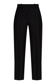 Укороченные брюки из шерсти и шелка Gucci
