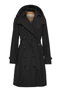 Черный двубортный тренч Burberry