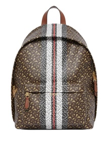 Коричневый рюкзак с логотипами Burberry