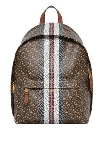 Коричневый рюкзак с логотипами Burberry
