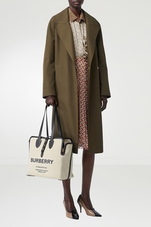 Бежевая сумка с логотипом Horseferry Burberry