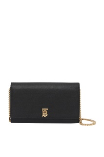Черный кошелек на цепочке Burberry