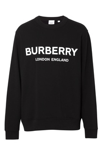 Черный свитшот с логотипом Burberry